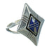 Southwest Sterling Silver Lapis Opal Ring Size 7-1/2 QX80188